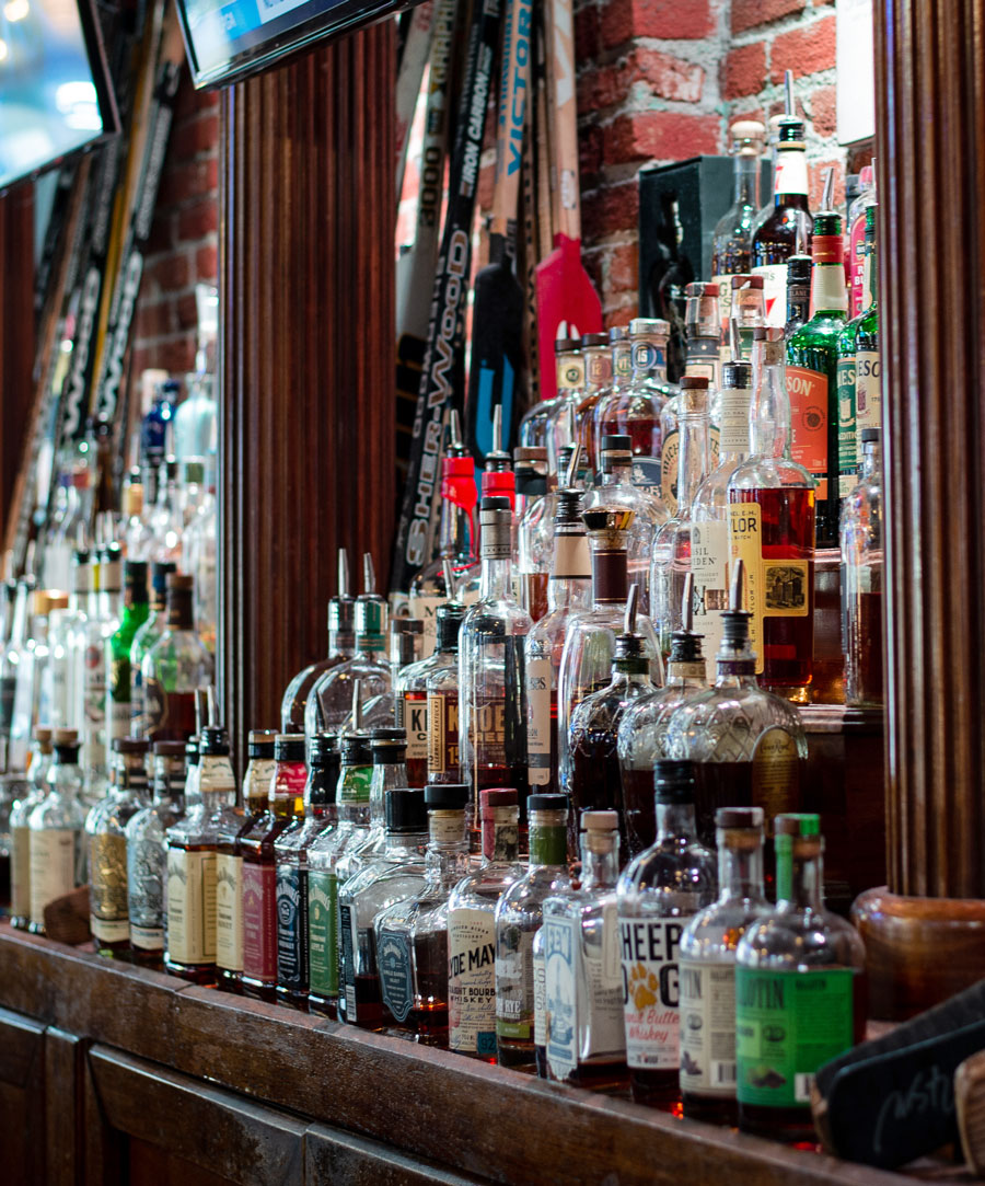 The back bar