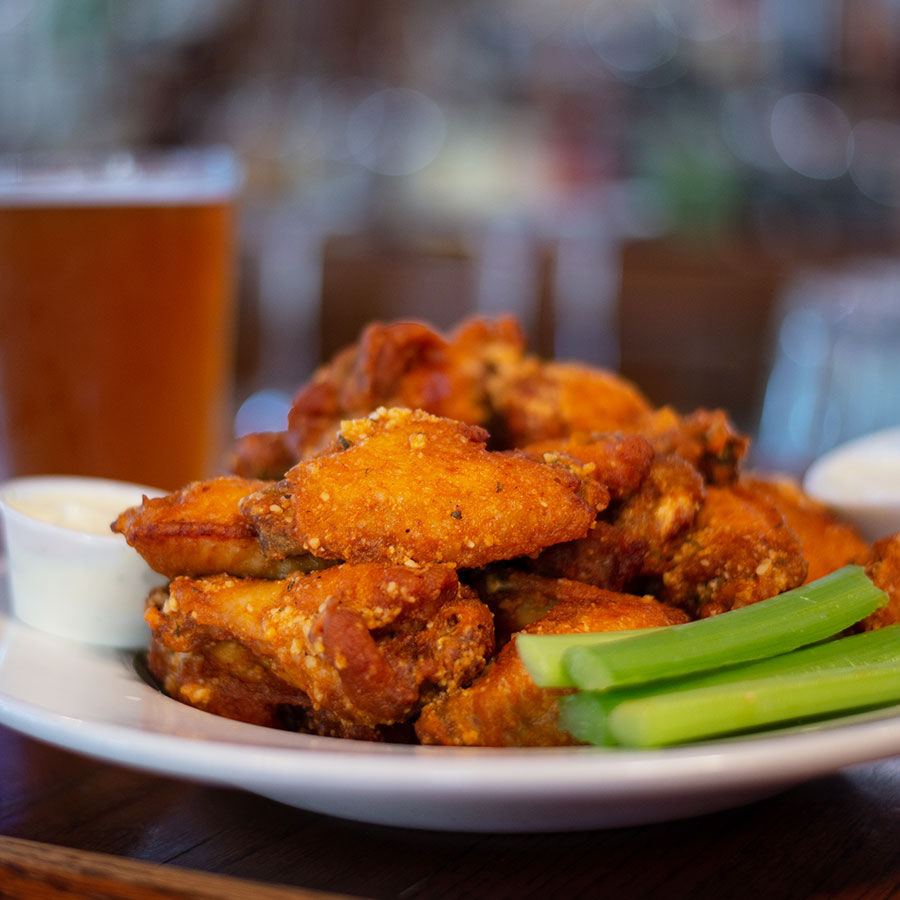 wings with celery